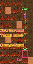 Double-click (cuts through hazards)