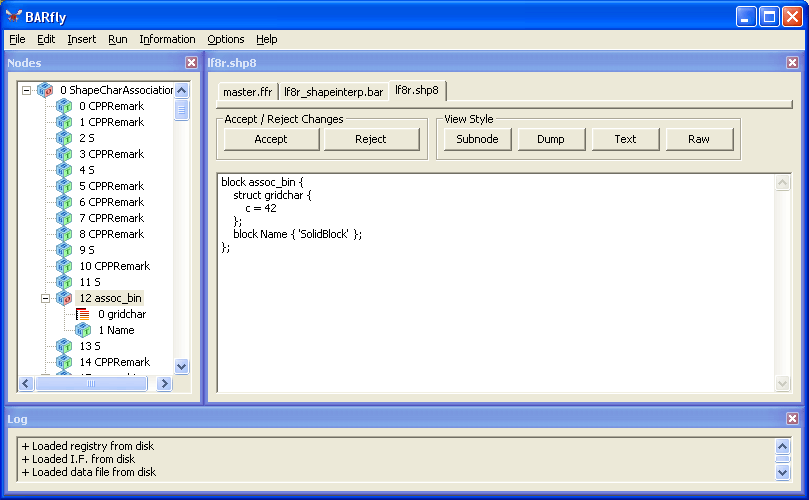 Shape file (BARfly)